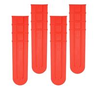 HIAKDOFT 4pcs 18 Inch Chainsaw Bar Scabbard Cover Plastic Protective Sleeve Replacement for Chainsaw Guide Plate, Universal Chain Saw Bar Protector for Outdoor Garden Use