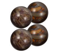 HIAKDOFT 4Pcs 25Mm Hand Exercise Baoding Balls for Finger Training and Wrist Strengthening, Stone Massage Hand Balls for Stress Relief and Muscle Fitness