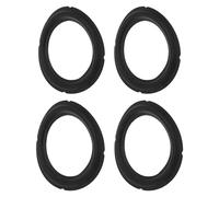 HIAKDOFT 4pcs 4-Inch Rubber Speaker Edge Surround Rings Loudspeaker Restoration Kit Replacement Parts for DIY Speaker Repair and Rubber Gasket Supply