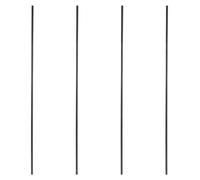 HIAKDOFT 4pcs 5mm Diameter Solid Carbon Fiber Rods 40cm Length for Rc Airplane DIY Quadcopter Arm Carbon Fiber Poles Repair Matte Finish