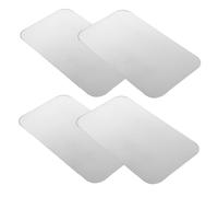HIAKDOFT 4pcs Aluminium Cooling Pad for Chinchilla and Guinea Pig Sturdy Heat Dissipation Ice Mat Summer Cooling Pad for Pets
