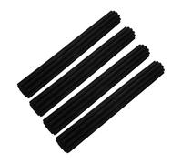 HIAKDOFT 4pcs Carbonized Smokeless Moxa Sticks 3x24cm - Therapeutic Artemisia Herbal Rolls Stable Warmth and Clean Aroma for Home Acupuncture and Relaxation