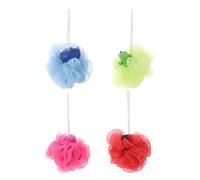 HIAKDOFT 4pcs Cartoon Animal Bath Sponges for Soft Mesh Loofah Shower Puff with Exfoliating Mesh Gentle Body Scrubbers for Bathing Accessories and Fun S Bath Balls