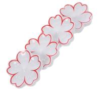 HIAKDOFT 4PCS Creative White Ceramic Chopstick Rest Small Chic Tableware Decor for Home Kitchen Dining Keeps Chopsticks Clean and Dust- Elegant Japanese Style Adornment
