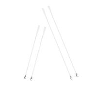 HIAKDOFT 4pcs Curtain Pull Rod Dimming Rod Hook Blinds Window Treatment Hardware Mini Blind Wand Replacement Parts Accessories Glass Fiber White