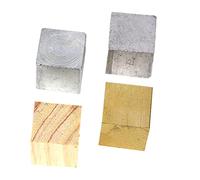 HIAKDOFT 4pcs Density Measurement Cube Copper Iron Aluminum Blocks for Physics Education Specific Exploration for Classroom Experiments and Density Investigations