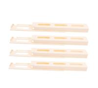 HIAKDOFT 4pcs Domino Storage Box with Automatic Card Slot for Domino Game Creative Train Accessories for Building and Interactive Play for Boys and Team Activities
