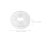 HIAKDOFT 4pcs Hollow Plastic Filament Reels 0.25kg for 3D Printer Reusable Filament Spool Holder for Desktop 3D Printing and Storage Organizer