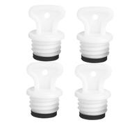 HIAKDOFT 4Pcs Hot Water Bottle Leakproof Rubber Stopper Caps Replacement Sealing Plugs with Washer Medium Size Warm Water Bag Lid Accessories for Cold Therapy