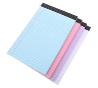 HIAKDOFT 4pcs Legal Pads Colored To Do List Notepad with College Ruled Lined Paper Tearaway Memo Pads for School Office Business Multiuse Writing and Reminder Notebooks