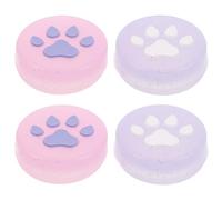 HIAKDOFT 4Pcs Luminous Cat Claw Silicone Thumb Stick Caps Replacement Button Covers Animal Theme Thumb Grip Accessories Compatible with Nintendo Switch Controller
