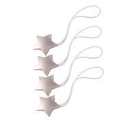 HIAKDOFT 4pcs Magnetic Star Curtain Tiebacks No Drilling Metal Holdbacks for Drapes Secure Grip Modern Design for Living Bedroom Kitchen Office Hotel Use