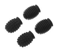 HIAKDOFT 4pcs Noise-Cancelling Silicone Drumstick Mute Tips with 2 Grain and 2 Spiral Designs, Protective Drum Dampeners for Silent Practice and Noise Reduction, Drumstick End Covers for