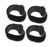 HIAKDOFT 4pcs Noise-free Chicken Collars Anti-hook Neck Bands Nylon Rooster Poultry Collars for Farm Use, Black Upgrade Edition
