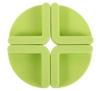 HIAKDOFT 4pcs Non-Slip Silicone Mat Cutting Board Pad for Chopping Board Chopping Mats Silicone Feet Gaskets Accessory Silica Gel Light Green