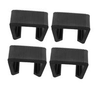 HIAKDOFT 4pcs Outdoor Patio Furniture Clips Sectional Sofa Connectors Black Grooved Fasteners for Rattan Chairs Backyard Beach Chair Secure Hold
