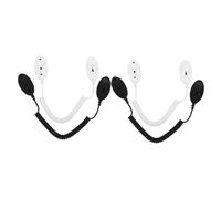 HIAKDOFT 4pcs Remote Control Attachment Cable with Adhesive Holder Retractable Loss Spring Tether for Small Devices with Self Adhesive Wall Hooks Easy No Drill Installation Minimalist