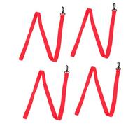 HIAKDOFT 4pcs Safety Walking Rope with Detachable Hooks Bright Red Outdoor Leashes for Ages Up to Anti-Lost Transition Straps Prevent Escaping and Ensure Safe Group Walks