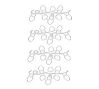 HIAKDOFT 4pcs Scrapbooking Cutting Dies Metal Stencil Metal Tickets Embossing Stencils Template Carbon Steel Embossing Template Scrapbook DIY Cutting Die Die Silver