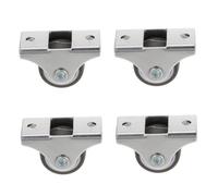 HIAKDOFT 4Pcs Silent Directional Casters Furniture Wheels Rubber Fixed Movable Rollers for Coffee Tables Plant Stands Bookshelves and Small Furniture Easy Install