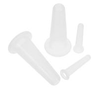 HIAKDOFT 4pcs Silicone Facial Cupping Set for Face and Neck Massage Therapy, Anti-Aging Vacuum Suction Cups, Skin Care Massage Cups for Beauty and Relaxation