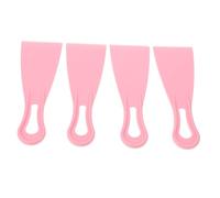 HIAKDOFT 4pcs Small Ice Cream Machine Spatula Portable Plastic Ice Cream Roll Maker Tool Multifunctional Dessert Scoop for Yogurt Pastry Cake and Jelly Home Use