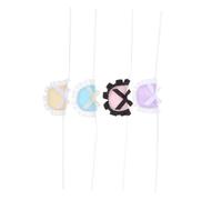 HIAKDOFT 4pcs Small Pet Bandana Bibs for Dogs Cats Rabbits Parrots Drool-absorbing Scarf Towels for Daily Use Parties Soft Breathable Decorative Pet Bibs for Multi-species Saliva Protection