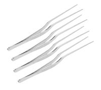 HIAKDOFT 4pcs Stainless Steel Curved Tweezers for Earwax Removal Precision Ear Cleaning Tool with Gentle Curved Tips Portable and Safe for Household Spa and Travel Use