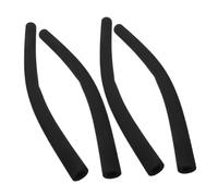HIAKDOFT 4pcs Stroller Handle Foam Covers Black Matte Pushchair Handlebar Protectors Comfortable Non Slip Grip Sleeves Hand Fatigue Relief Compatible with Various Strollers and Shopping