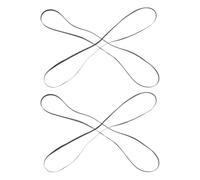 HIAKDOFT 4Pcs Turntable Replacement Belts for Phonograph Record Player, Rubber Drive Belts Set with 225Mm, 255Mm, 270Mm, 278Mm Lengths, Compatible with Belt-Driven Turntables for Repair and