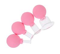 HIAKDOFT 4pcs Vacuum Cupping Cups Portable Body and Facial Massage Suction Device for Home Use Skin Friendly Rubber for Enhanced Comfort Multi Functional Cupping Therapy