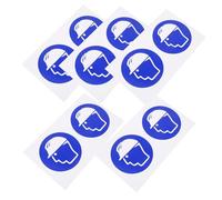 HIAKDOFT 5 Sheets High Visibility Safety Hat Stickers Self-Adhesive Hard Hat Warning Labels for Construction Machinery Industrial Equipment with International Safety Symbols