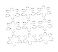 HIAKDOFT 50 Pcs Stainless Steel U Clips for LED Tube Lights Fluorescent Lamp Holders Stable and Easy to Install Light Clamps for Secure LED Bulb Support and Sagging