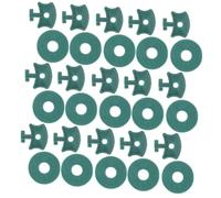 HIAKDOFT 50 Sets Greenhouse Clips with Washers PP Plant Netting Fixing Clamps for Insulation and Shading Easy Secure Greenhouse Accessories for Flower Hanging and Shade Nets