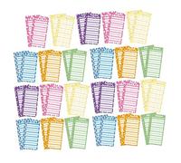 HIAKDOFT 50 Sheets Mixed Color Candy Print Budget Sheets for Expense Tracking Daily Financial Planner Inserts for Home Office Use Lightweight and Portable Budget Binder Replacement