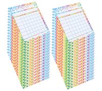 HIAKDOFT 50 Sheets Reward Charts for Classroom Incentives Sticker Charts for Behavior Tracking and Potty Training Visual Motivation Cards to Promote Positive Habits and Student