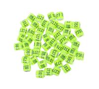 HIAKDOFT 50pcs Aluminium Plastic Pigeon Leg Rings Secure Fit Foot Bands Identification Markers for Racing Pigeons Meeting Leg Ring Standards