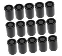 HIAKDOFT 50pcs Black Plastic Film Canisters with Lids Cylindrical Storage Containers for Protecting and Organizing Multiple Film Dustproof and Moisture-resistant Lightweight Portable Case