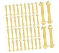 HIAKDOFT 50pcs Gold Pumpkin Napkin Rings for Fall Thanksgiving Gatherings Decorative Paper Holders for Halloween Party Table Settings Compact Design for Large Events and Everyday Use