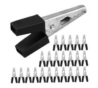 HIAKDOFT 50pcs Heavy Duty Iron Bird Cage Clasps with Safety Lock Design Secure Hasp Latches for Parrot Budgie Small Animal Cages Anti-escape Clamps Stylish Space-saving Accessories