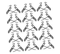 HIAKDOFT 50pcs Metal Hooks for Grid Wall and Pegboard Heavy Duty Wire Shelving Hangers for Tools Jewelry and Accessories Black Thick Organizers for Home Office and Shop Storage