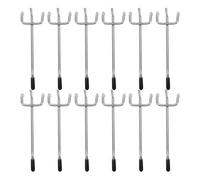 HIAKDOFT 50pcs Metal Pegboard Hooks Peg Board Accessories Iron Sturdy Versatile Storage Solutions Hole Spacing 2.5cm for Supermarket Display and Garage Organization