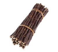 HIAKDOFT 50Pcs Natural Birch Wood Sticks for Crafts Wood Stems with Rough Texture Multipurpose DIY Twigs for Rustic Wedding Decor Holiday Ornaments and Creative Woodworking Projects