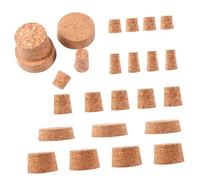 HIAKDOFT 50Pcs Natural Cork Stoppers Bottle Sealing Covers Airtight Wine Bottle Caps for Preserving Opened Drinks and Home DIY Decoration