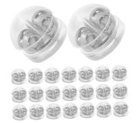 HIAKDOFT 50Pcs Silicone Earring Backs Replacement Stoppers Lightweight Hypoallergenic Ear Ring Backs for DIY Jewelry Making and Everyday Use