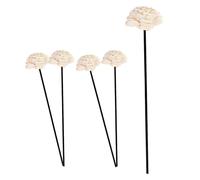 HIAKDOFT 5pcs Black Rattan Reed Sticks Flower Diffuser Replacement Essential Oil Refill Scented Fragrance Sticks for Home Aroma Diffuser