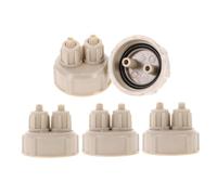 HIAKDOFT 5pcs DIY Reactor Bottle Caps Quick Tightening Replacement Aquarium Accessory for Standard Carbon Dioxide Cylinders Lightweight Portable Sealed Covers for Fish Tank Reactor System