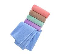 HIAKDOFT 5pcs Guinea Pig Soft Bedding Mats Absorbent Quick Dry Towels for Small Pets Cozy Hamster Cage Cushions in Pastel Pink Purple Blue Green