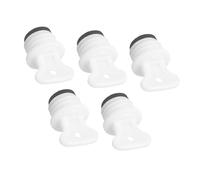 HIAKDOFT 5pcs Hot Water Bottle Stopper Rubber Thermal Screw Cap Leakproof Replacement Water Bag Lid for Hot Bottles