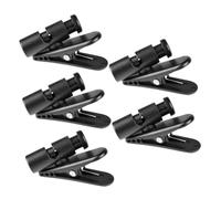 HIAKDOFT 5pcs Large Cable Cord Clip Holders for Headphone and USB Cables Abc Material with Rotating Clamp Wear-resistant Earphone Wire Lapel Clips